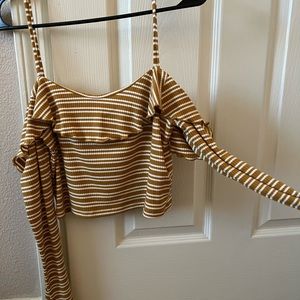 Forever 21 small mustard yellow top